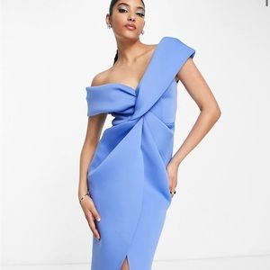 Off shoulder midi dress